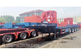 5 Axle 56m Extendable Lowbed Trailer will export to Kazakhstan