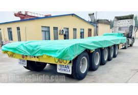 100 -120 Ton Low Bed Truck is ready to ship to Ghana