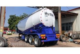 3 Axle 40 Ton Bulk Cement Trailer will be sent to Philippines
