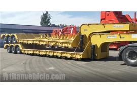 100 Ton Super Low Lowbed Trailer will be sent to Philippines