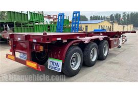 3 Axle Container Chassis Trailer will export to Djibouti