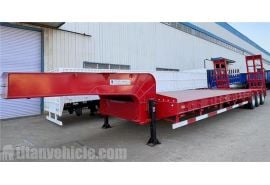 150 Ton 3 Line 6 Axle Low Bed Truck Trailer has been sent to Guyana