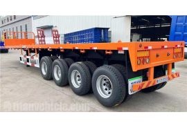 4 Axle Flatbed Trailer with Front Wall will be sent to Mali