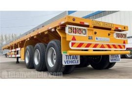 Tri Axle Trailer for Sale with ABS System has been ship to Dar es Salaam