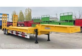 2 Axle 60 Ton Low Bed Semi Trailer will be sent to Philippines