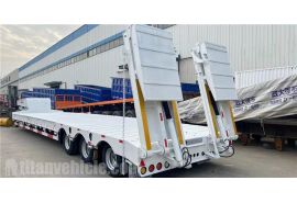 Tri Axle 80 Ton Lowbed Semi Trailer will be sent to Philippines