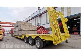 150 Ton Removable Gooseneck Trailer will be sent to Tanzania