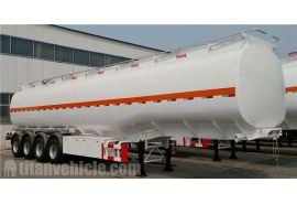 4 Axle 50,000 Liters Stainless Steel Tanker Trailer will be sent to Guinea