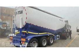40Cubic Cement Bulker Tanker Trailer is ship to Cameroon