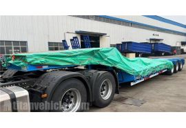 Tri Axle 80 Ton Excavator Trailer will be shipped to Tanzania