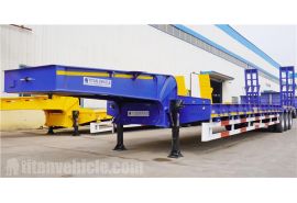 Tri Axle 80 Ton Drop Deck Trailer will be sent to Ghana