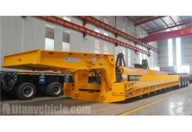 4 Axle 150 Ton Detachable Gooseneck Trailer will be sent to Sudan