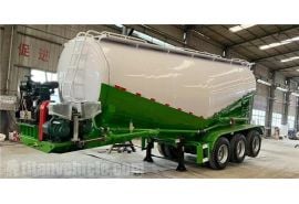 Tri Axle 35CBM Bulk Cement Trailer is ship to Philippines Manila