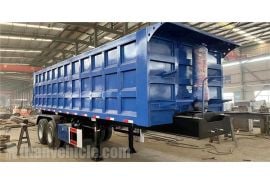 2 Axle 25CBM Dump Trailer is ready shipping Nicaragua