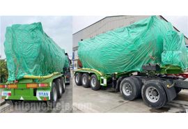 Tri Axle 40CBM Bulk Cement Trailer will be sent to Tanzania