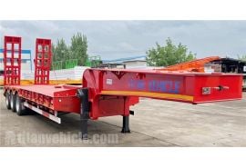 3 Axle 80 Ton Low Loader Trailer will export to Zimbabwe