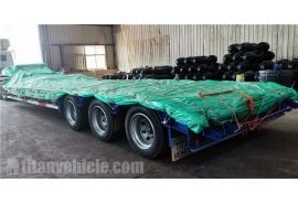 120 Ton Low Loader Trailer is ship to Suriname