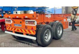 2 Axle 20Ft Skeletal Trailer will export to Guyana