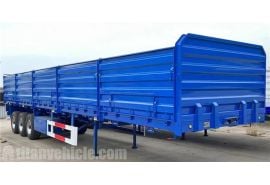 Tri Axle 60 Ton Side Wall Semi Trailer will export to Martinique