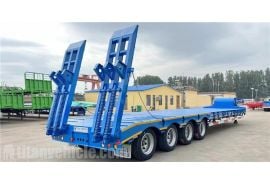 4 Axle 80 Ton Lowbed Semi Trailer will be sent to Kenya