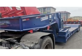 3 Axle 80 Ton Detachable Gooseneck Trailer will export to Mauritius