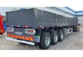Tri Axle 60 Ton Sidewall Semi Trailer will export to Kenya