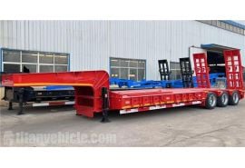 Tri Axle 80 Ton Low Bed Trailer will export to Guatemala