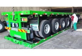 Triple Axle 12.5m Flatbed Semi Trailer will be sent to Ghana