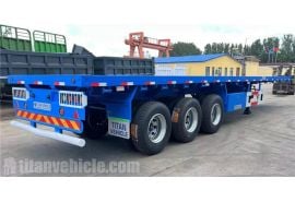 40 ft Flatbed Semi Trailer will export to Jamaica