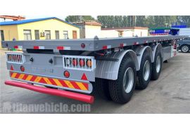 Tri Axle Flat Deck Trailer will be sent to Mauritius
