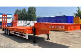 Tri Axle 60 Ton Low Loader Truck will be sent to Tanzania
