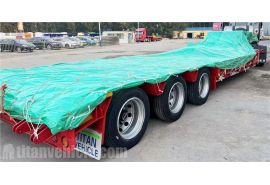 Heavy Duty Tri Axle Low Bed Trailer will be shipped to Ghana