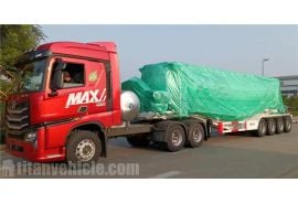 4 Axle 50CBM Pneumatic Dry Bulk Trailer will be ship to Tanzania