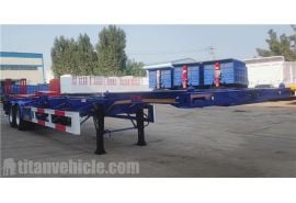 2 Axle 40 ft Gooseneck Skeletal Trailer is gonna ship to Dominican