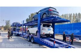 Mexico Customers Visit TITAN Car Carrier Trailer