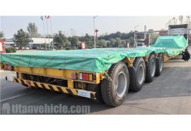 4 Line 8 Axle 150 Ton Detachable Gooseneck Trailer has shiped to Panama