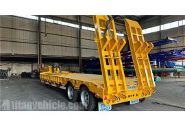 2 Axle 50 Ton Low Bed Truck Trailer will export to Angola
