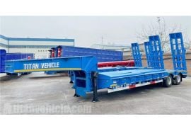 2 Axle 50 Ton Low Bed Trailer will be sent to Tanzania