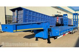 Tri Axle 60 Ton Semi Low Loader Trailer is gonna ship to Senegal