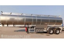 2 Axle 32000 Liters Aluminum Tanker Trailer will be sent to Jamaica