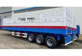 Tri Axle 60 Ton Fence Livestock Semi Trailer will be sent to Zimbabwe