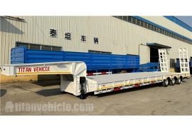 Tri Axle Low Bed Truck Trailer will be sent to Philippines