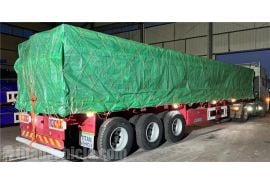 Triple Axle Flatbed Trailer will be sent to Nigeria Lagos