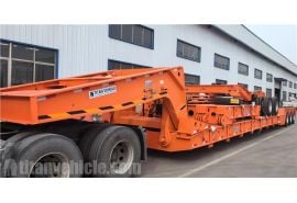 120 Ton Removable Detachable Goose Neck Lowboy Trailer will be sent to Trinidad