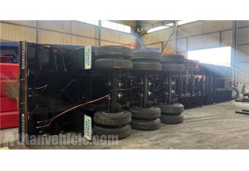 3 Axle Extendable Flatbed Trailer will be ship to Chili