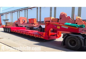 4 Axle 100 Ton Detachable Gooseneck Trailer will be Shipped to Nigeria