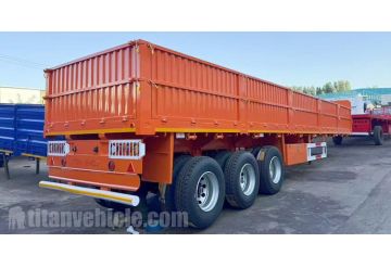 60 Ton Sidewall Cargo Trailer Ready Ship to Angola