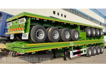4 Axle Flat Deck Trailer will be ship to Congo