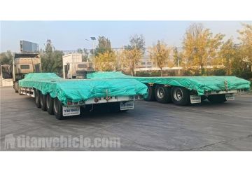 4 Axle 120 Ton Low Bed Trailer will be export to Tanzania