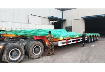 4 Axle Semi Low Bed Trailer will be Sent to Uganda